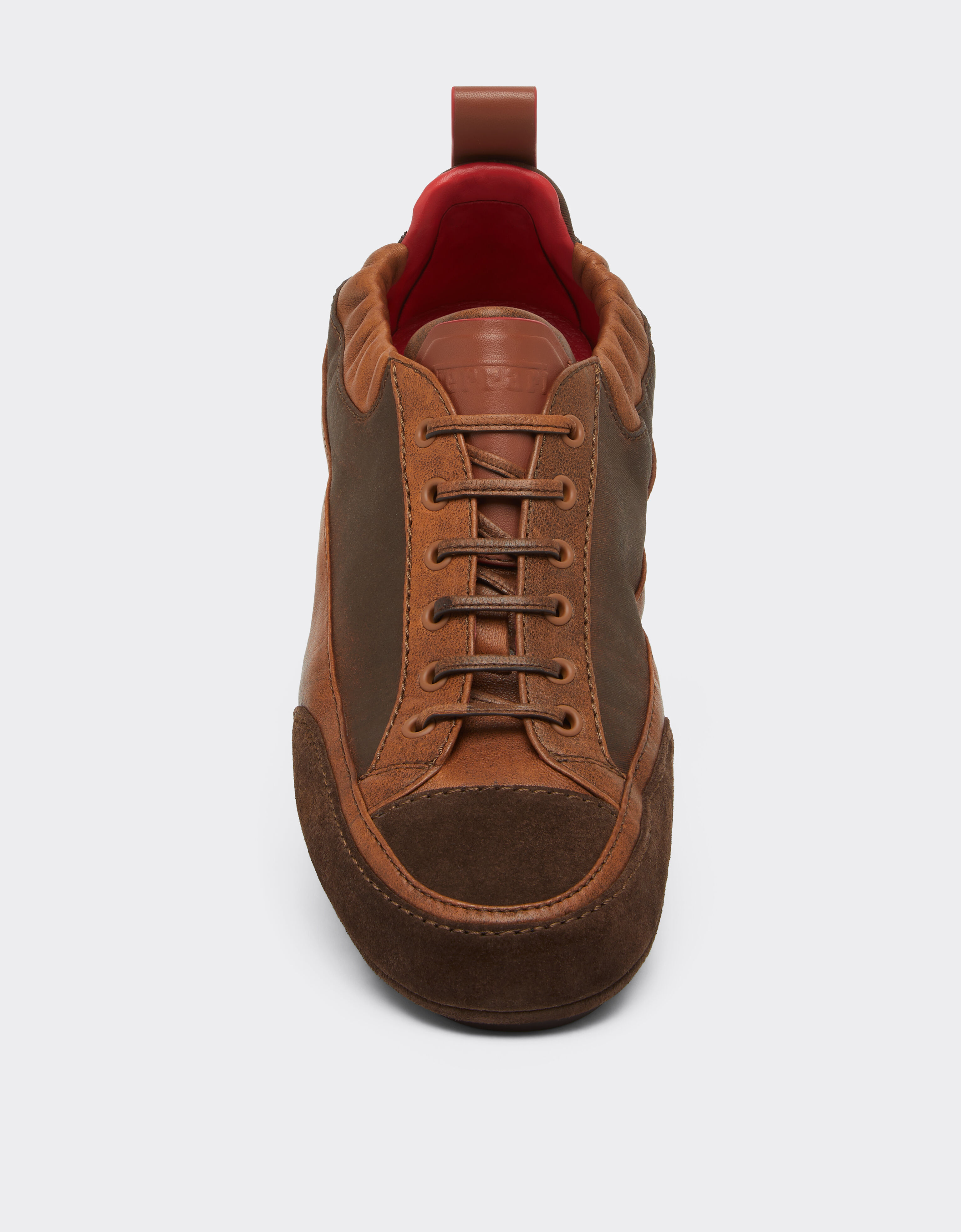 尼龙、绒面革和皮革驾车运动鞋 Ferrari 尼龙、绒面革和皮革驾车运动鞋 Ebony 50768f