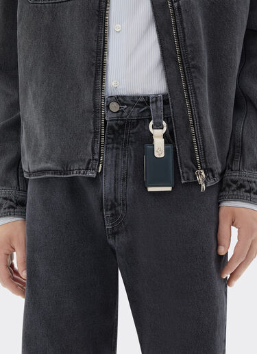 Leather keyring for Amuleto key Ferrari Leather keyring for Amuleto key Ultramarine 50409f