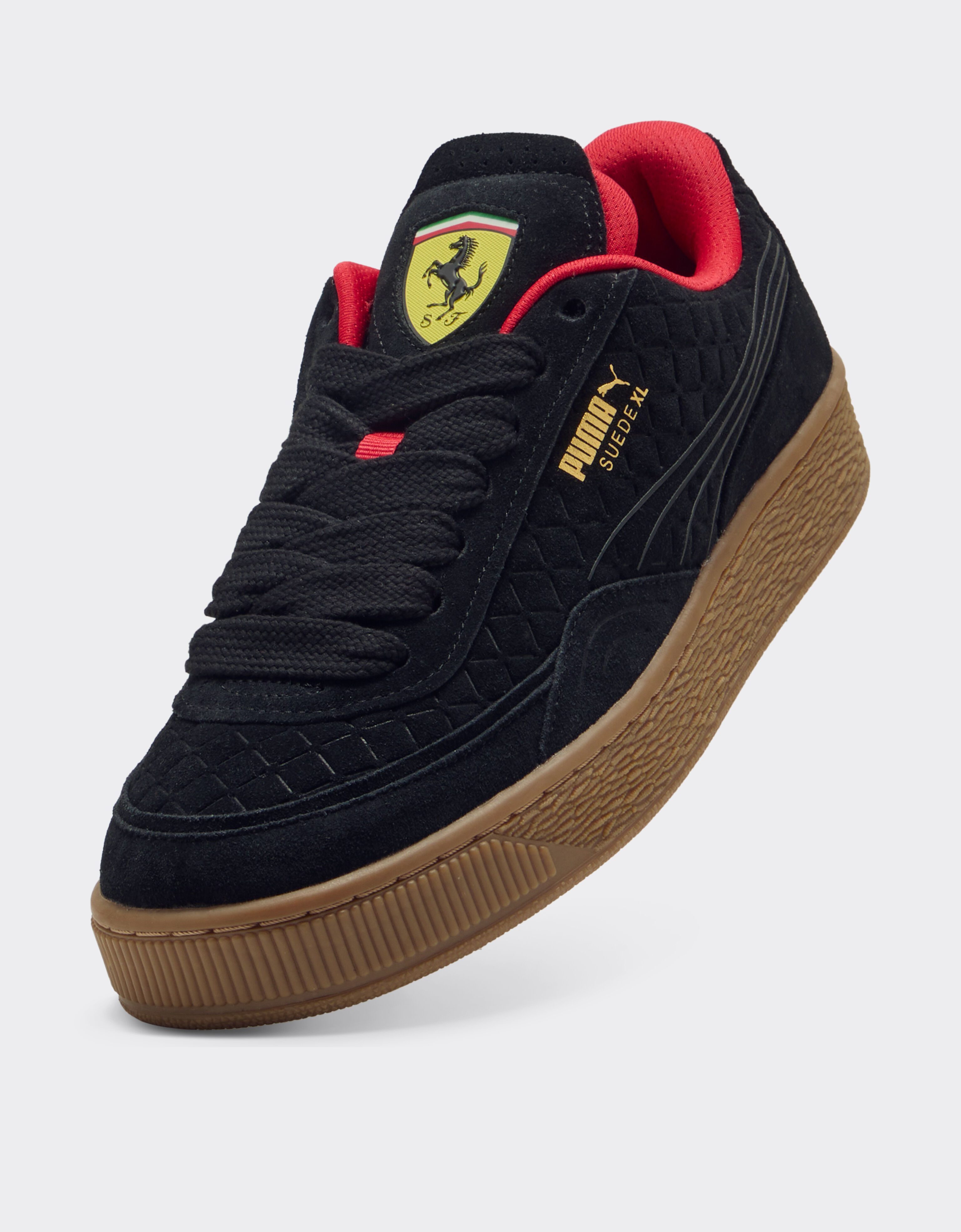 Ferrari Puma 呈现法拉利车队 Suede XL 运动鞋 Black LA0B4f