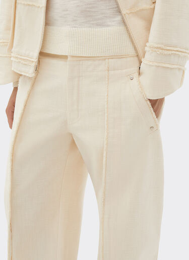 Ferrari 马菲莱棉质长裤 Avorio 51028f