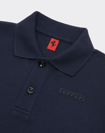 Ferrari 法拉利徽标有机棉 Polo 衫 海军蓝 22760fK