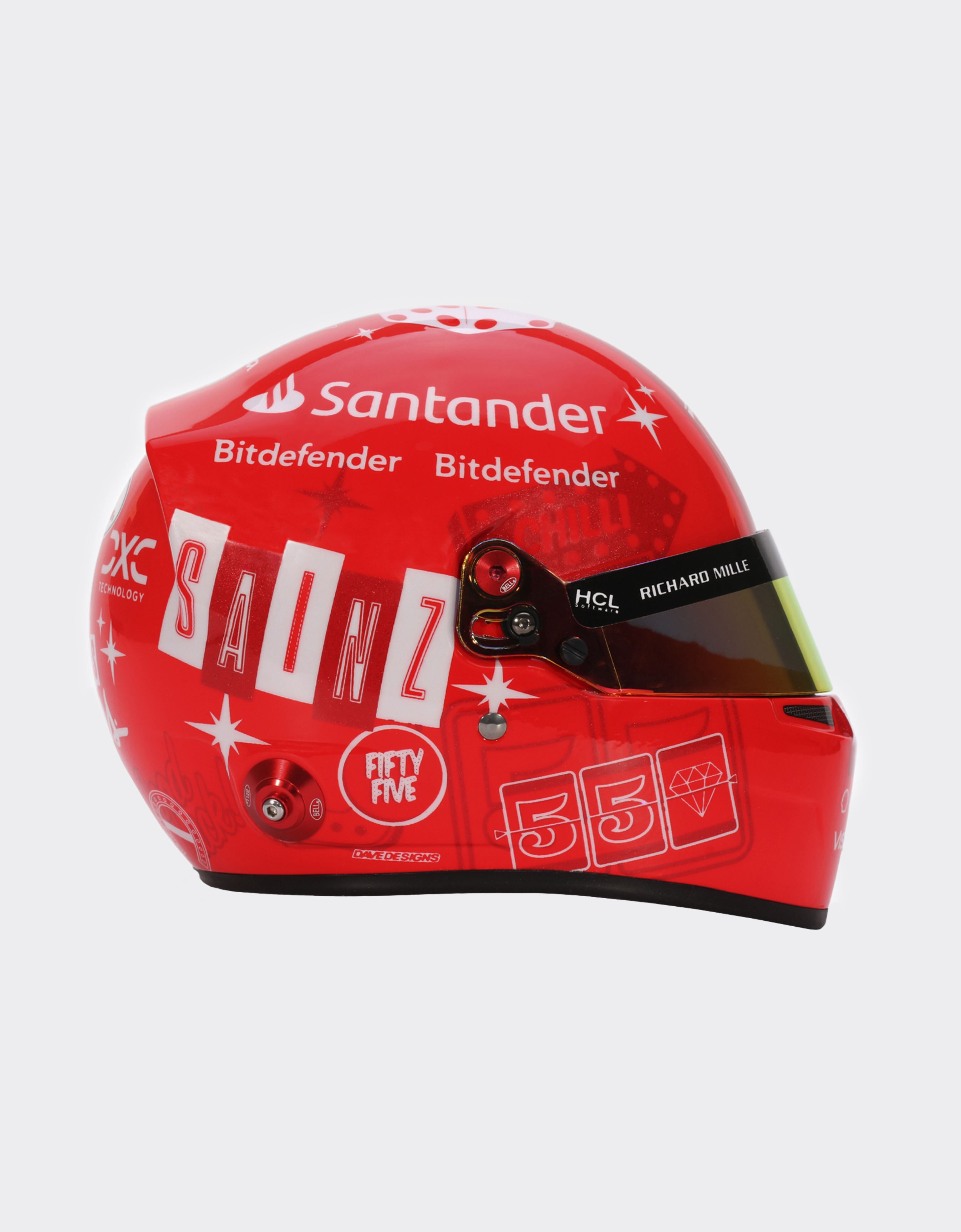 Ferrari 1:2 2023 Carlos Sainz 迷你头盔 - 拉斯维加斯特别版 红色 F0904f