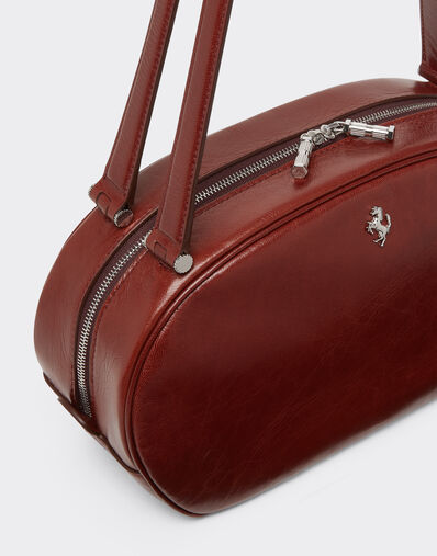 Ferrari La Ferrari Dino Tote Soft 亮面皮革托特包 Fired Brick 51325f