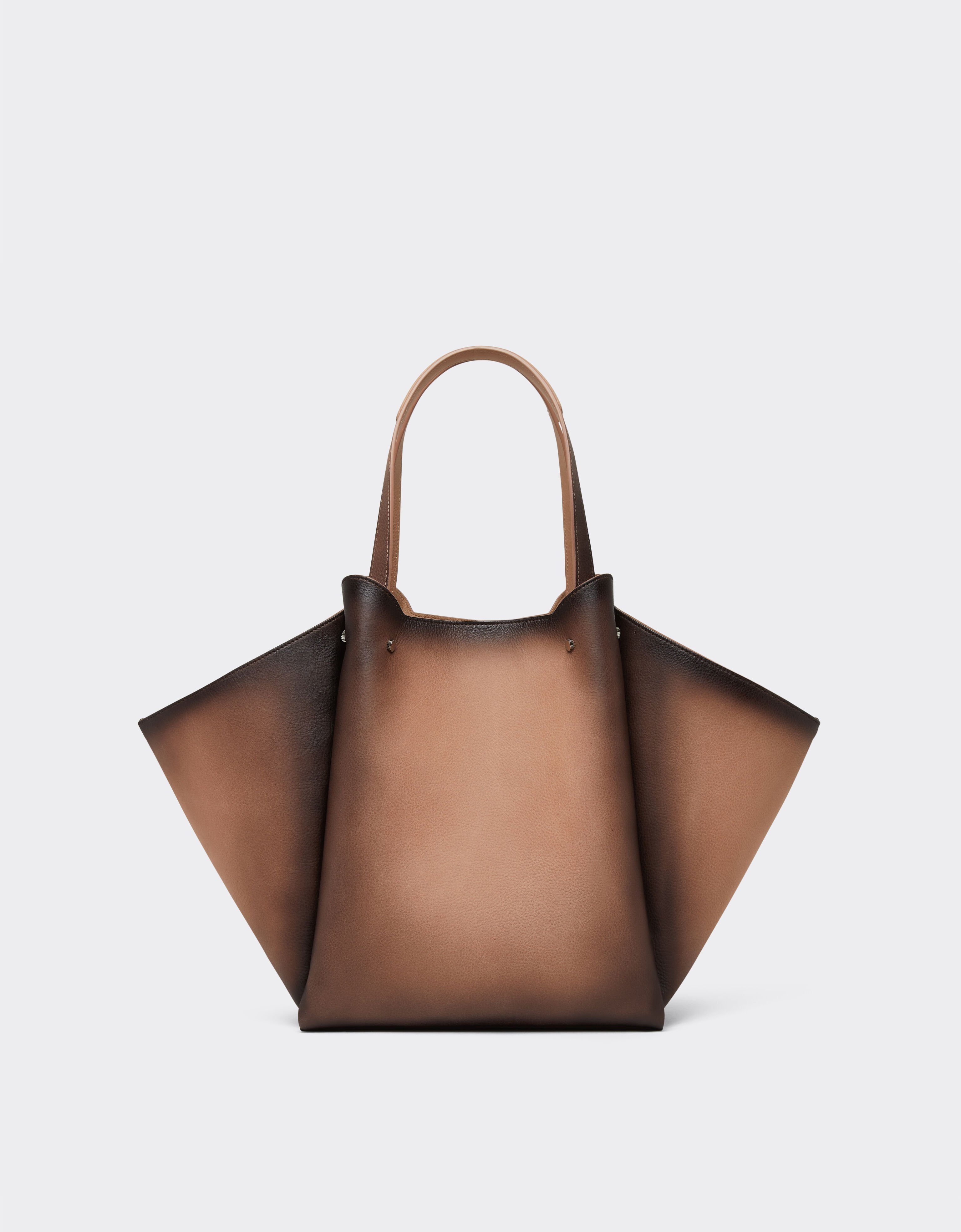 Ferrari 水洗麂皮托特包 Cipria 51334f