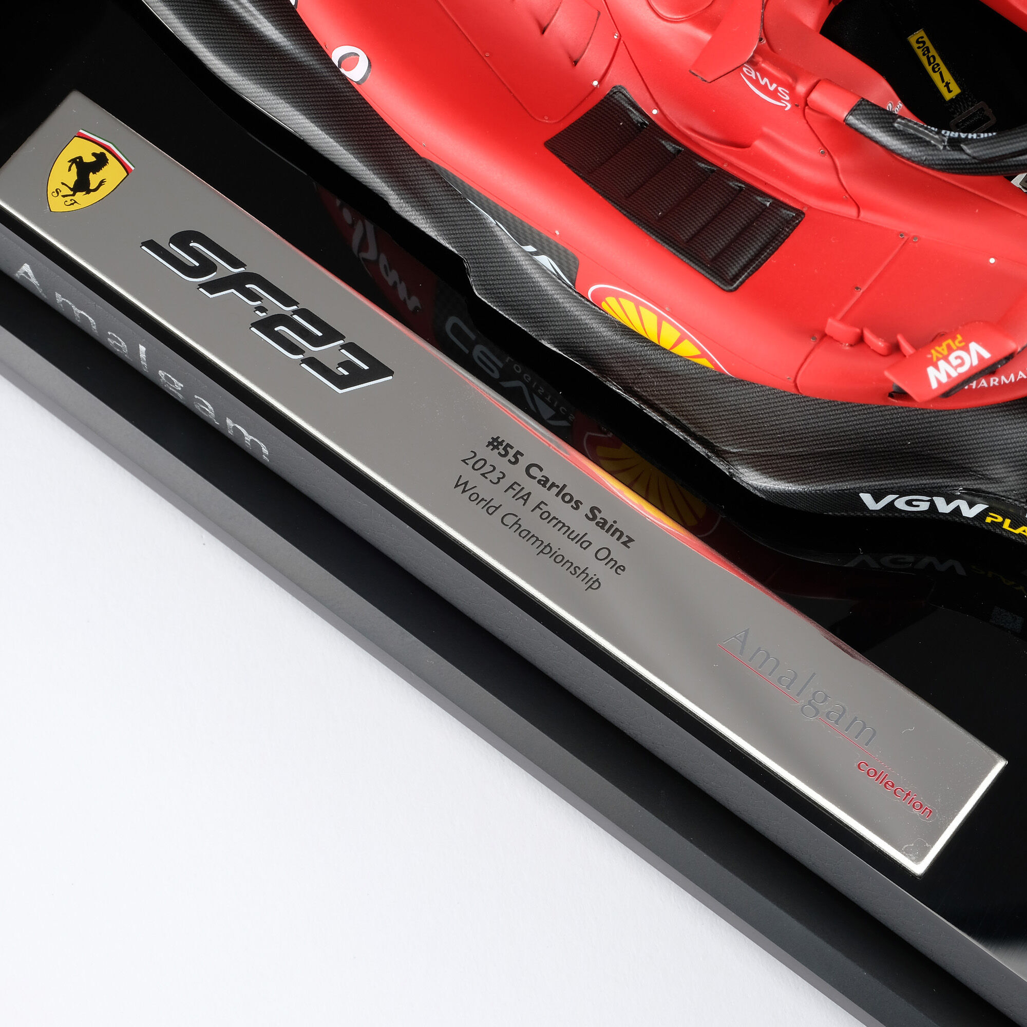 Ferrari 法拉利SF-23 - #55 Sainz 1:18模型车 红色 F1073f