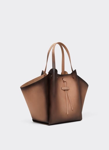 Ferrari 水洗麂皮托特包 Cipria 51334f