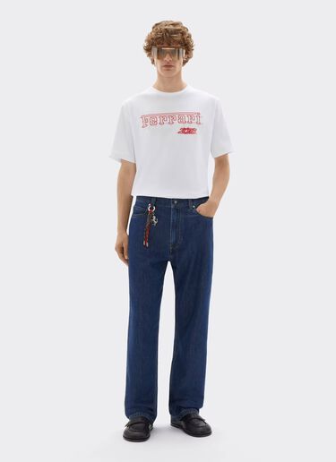 T-shirt Ferrari en coton pour le GP de Monaco 2026 Ferrari T-shirt Ferrari en coton pour le GP de Monaco 2026 Bianco CJMTH0039JCO0045f