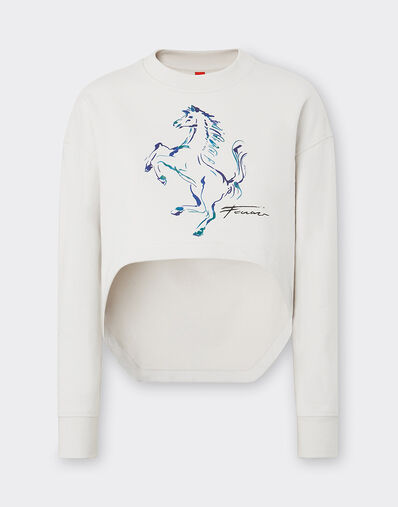 Ferrari 跃马图案卫衣 米色 22058f