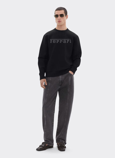 Ferrari Scuba sweatshirt with Ferrari logo Nero 51059f