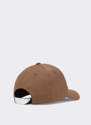Baseball Cap with Applied Ferrari Logo Ferrari Baseball Cap with Applied Ferrari Logo Caffè CANCP0043WCO0004f
