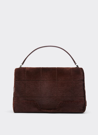 Ferrari Ferrari GT Soft shoulder bag in shearling Espresso 49132f