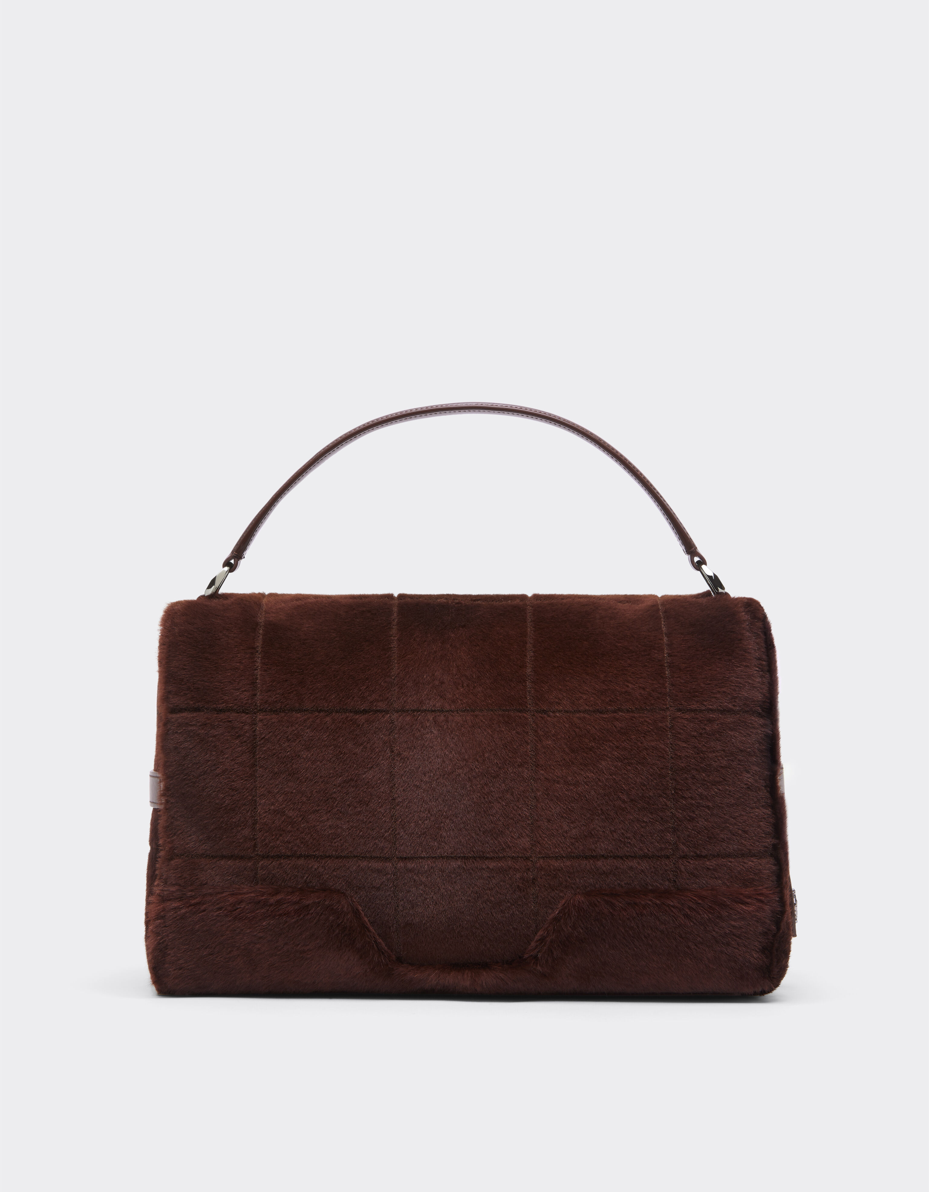 Ferrari Ferrari GT Soft shoulder bag in shearling Espresso 49132f