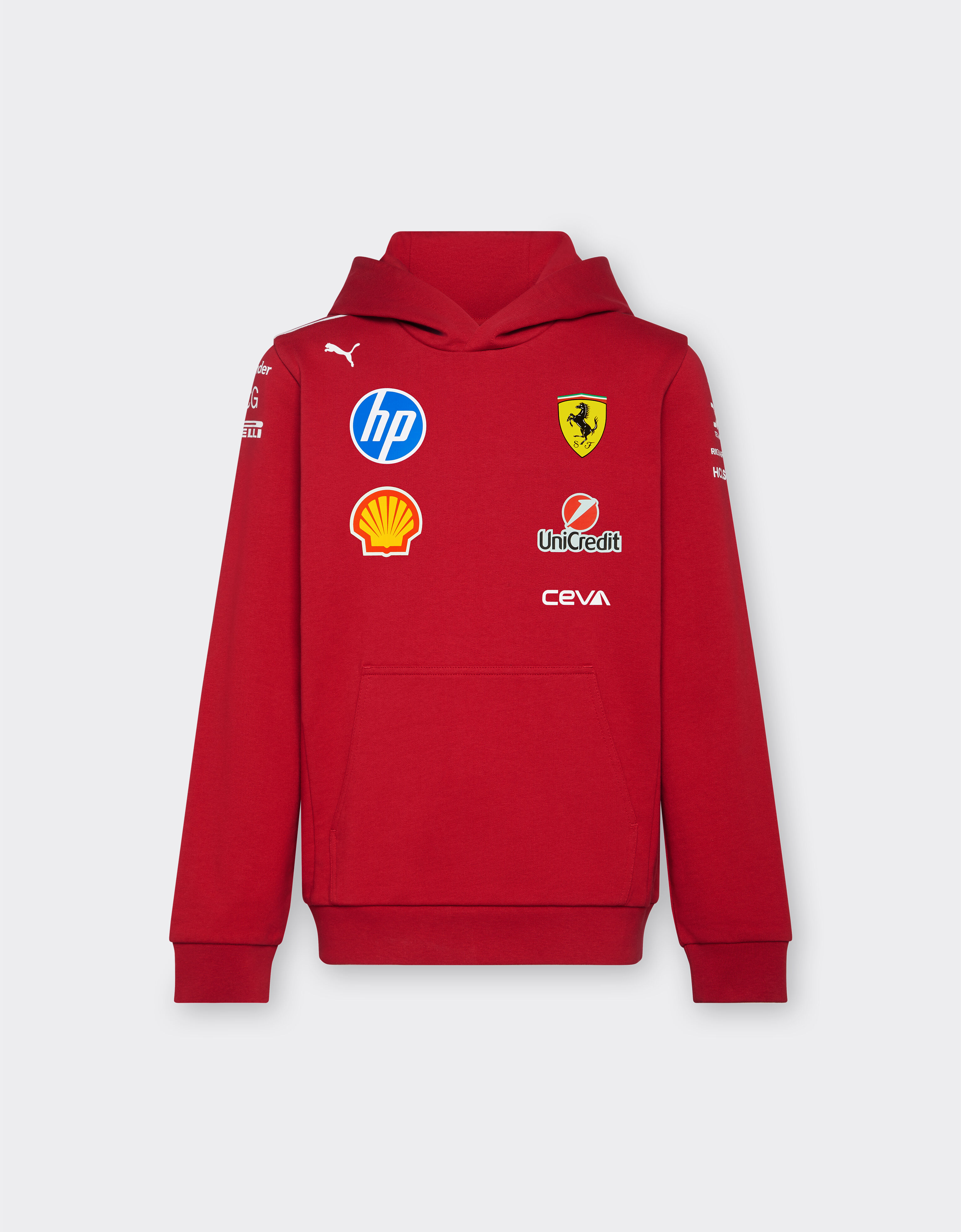 Ferrari Puma 与 Scuderia Ferrari HP 合作款2025车队青少年连帽衫 樱桃色 LA029fK