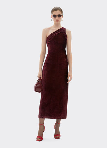 Shiny corduroy dress Ferrari Shiny corduroy dress Mahogany 22644f