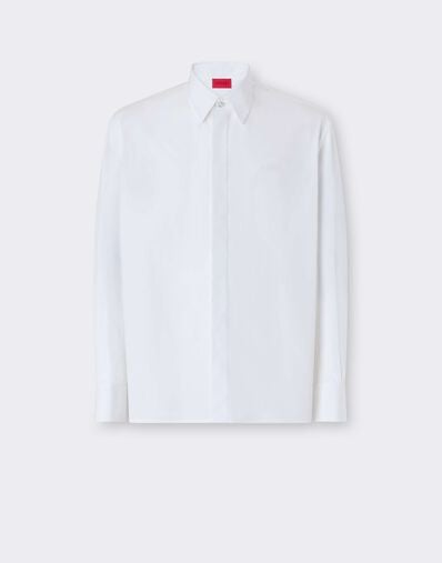 Ferrari 棉府绸刺绣衬衫 Bianco CWMSH0021WCO0035f