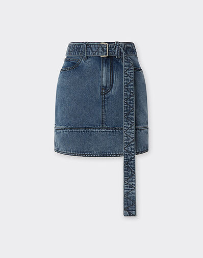 Ferrari 丹宁迷你裙 丹宁色 22474f