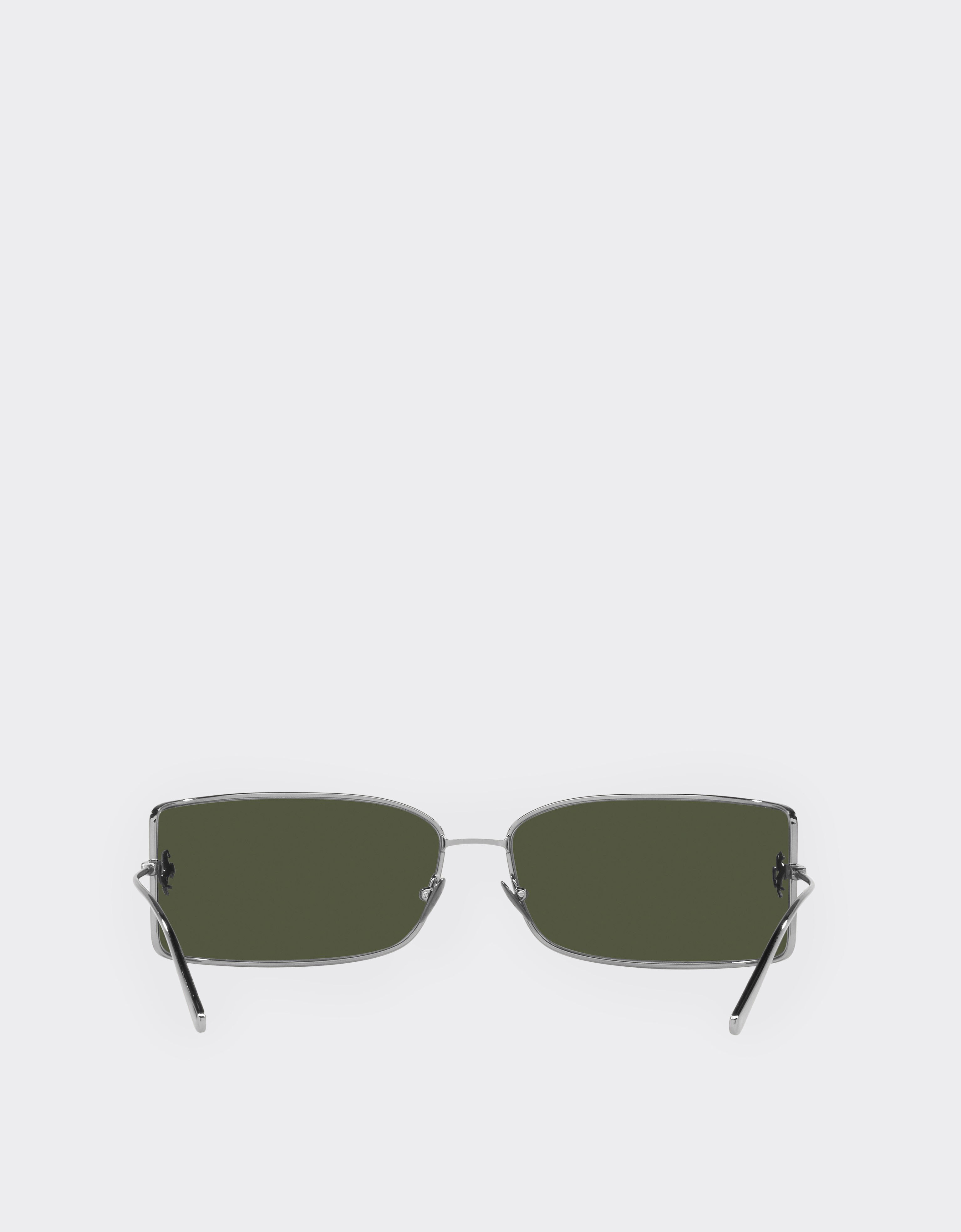Ferrari Ferrari shield sunglasses with green lenses 深灰色 F0641f