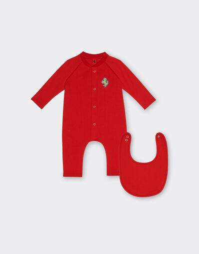 Ferrari 跃马细节新生儿套装 Rosso Corsa 红色 48528fK