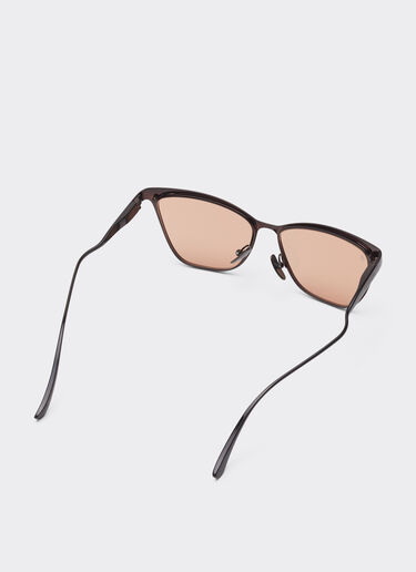 Ferrari Ferrari sunglasses in  brown redmetal  with brown/pink crystal lenses Red brown LA0KYf