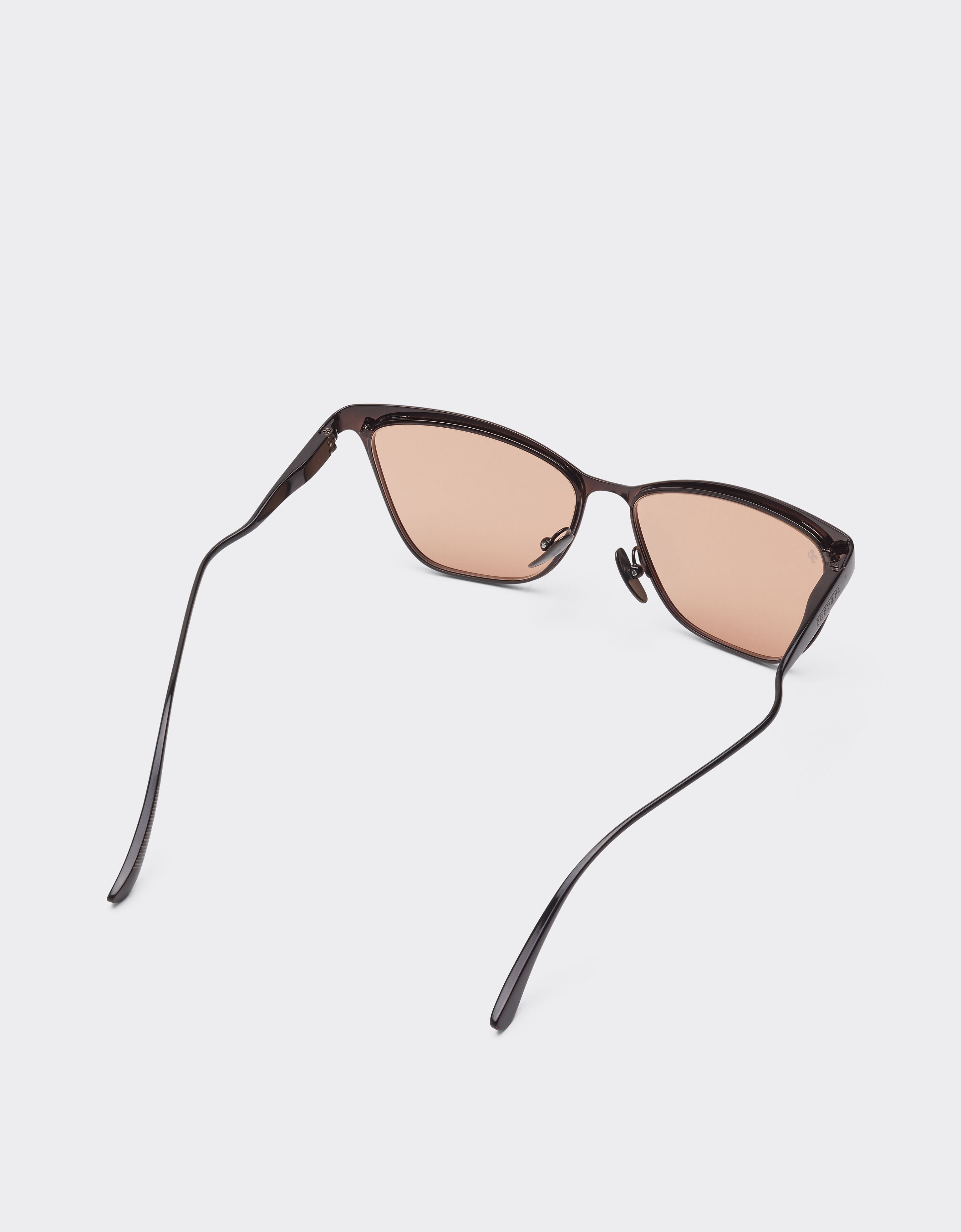 Ferrari Ferrari sunglasses in  brown redmetal  with brown/pink crystal lenses Red brown LA0KYf