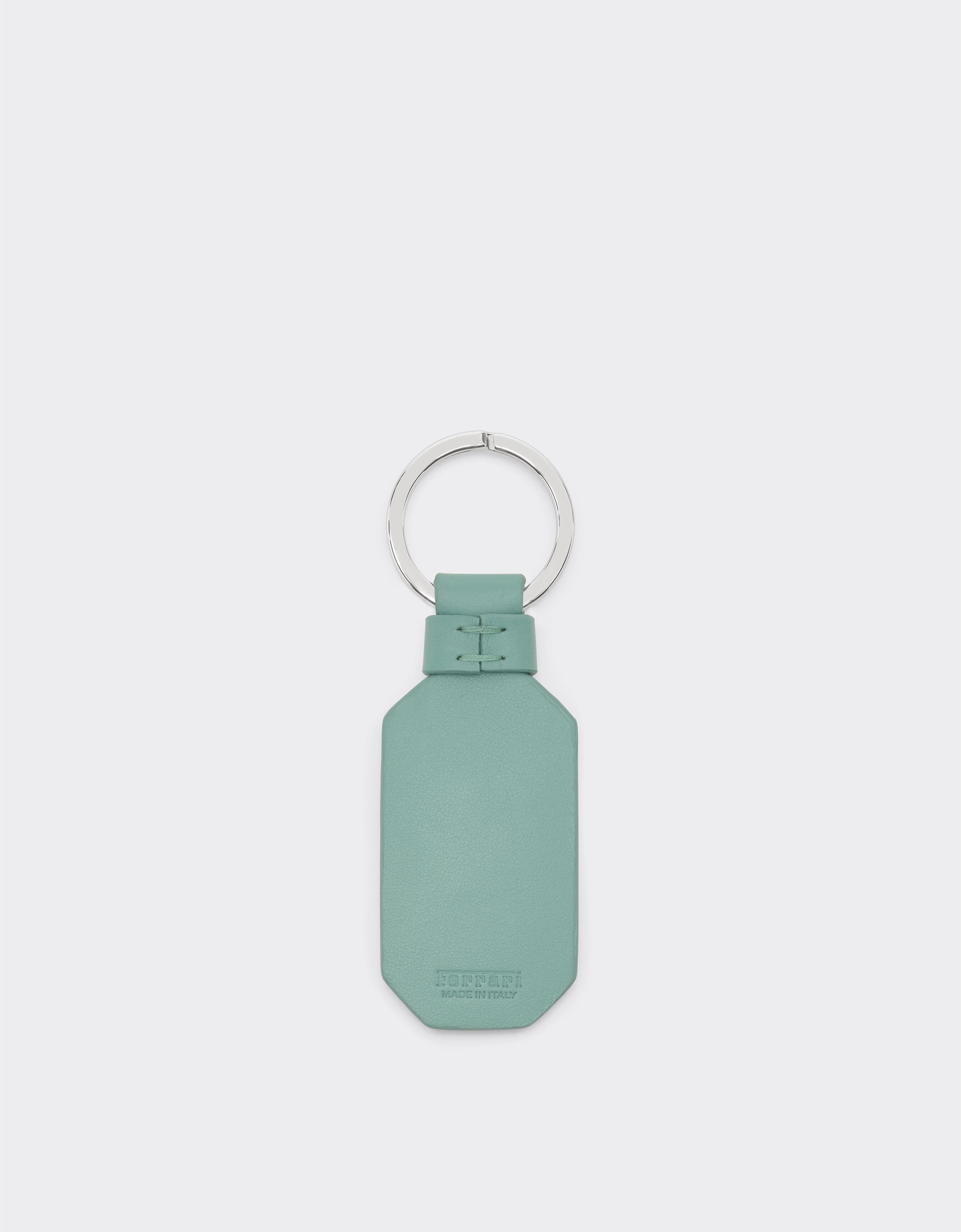 Ferrari 跃马标志皮革钥匙扣 Granite Green 50618f