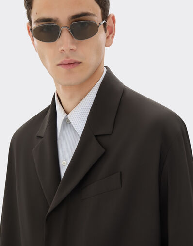 Ferrari Q-Cycle® 凉爽羊毛大衣 Dark brown 50034f