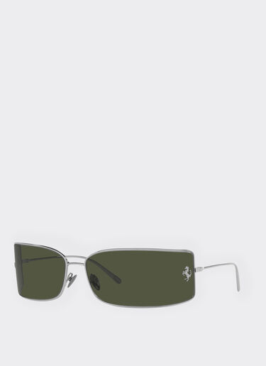 Ferrari Ferrari shield sunglasses with green lenses 深灰色 F0641f