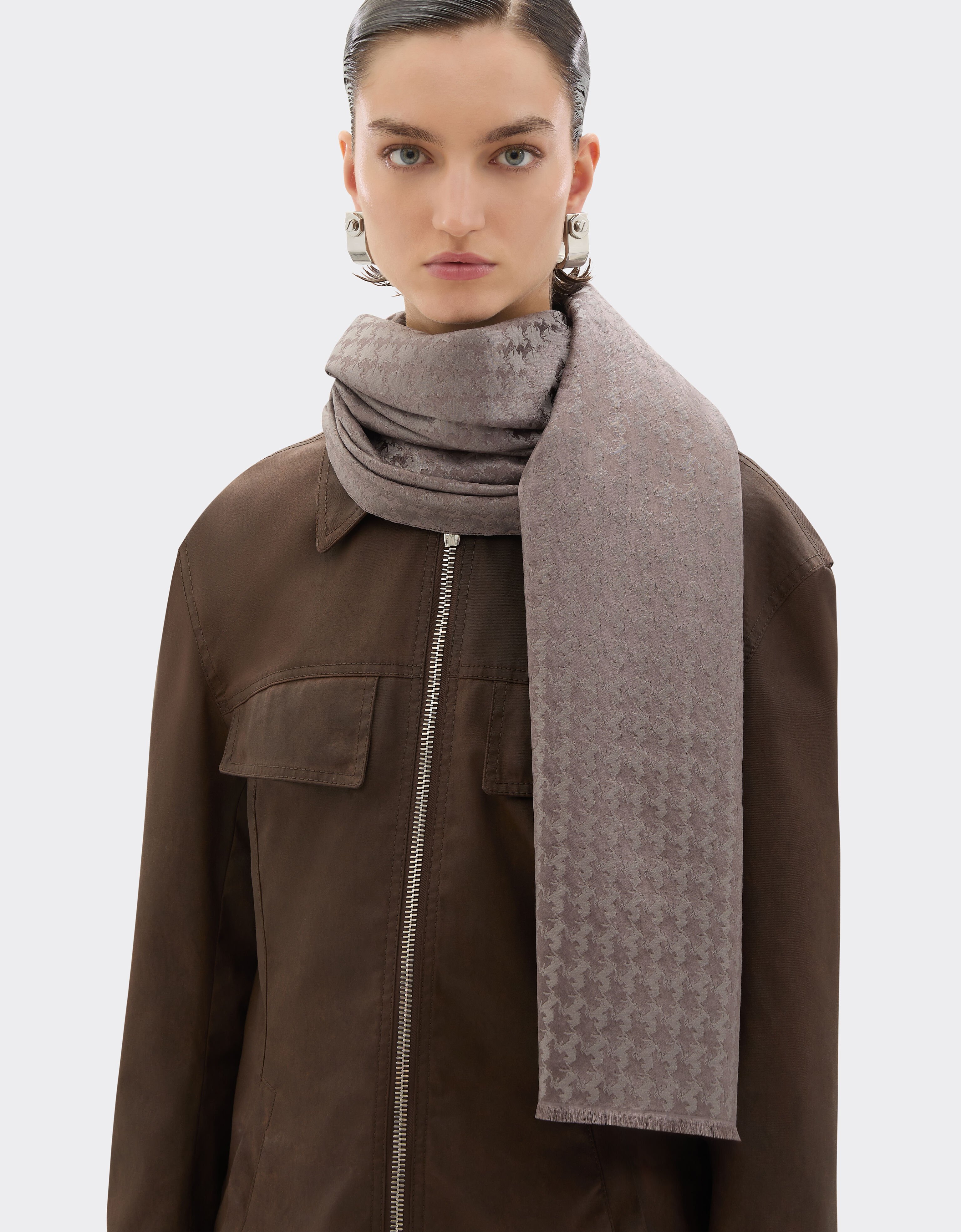 羊毛和真丝围巾 Ferrari 羊毛和真丝围巾 Clay 50611f