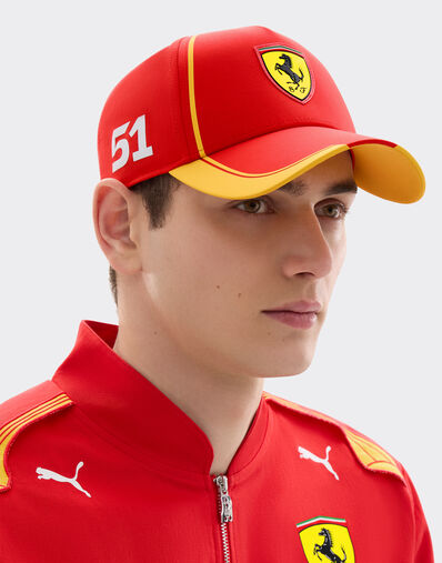Ferrari Ferrari Hypercar 51 Replica 2026 Baseball Cap Rosso LA0GSf