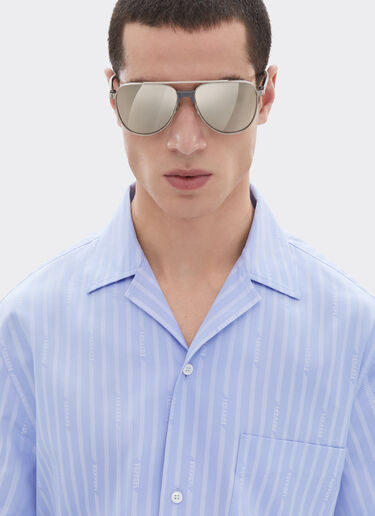 Ferrari Cotton shirt with Ferrari Monogram pattern Oxford 50071f