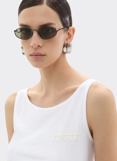 Ferrari 法拉利徽标棉质背心 Optical White 50848f