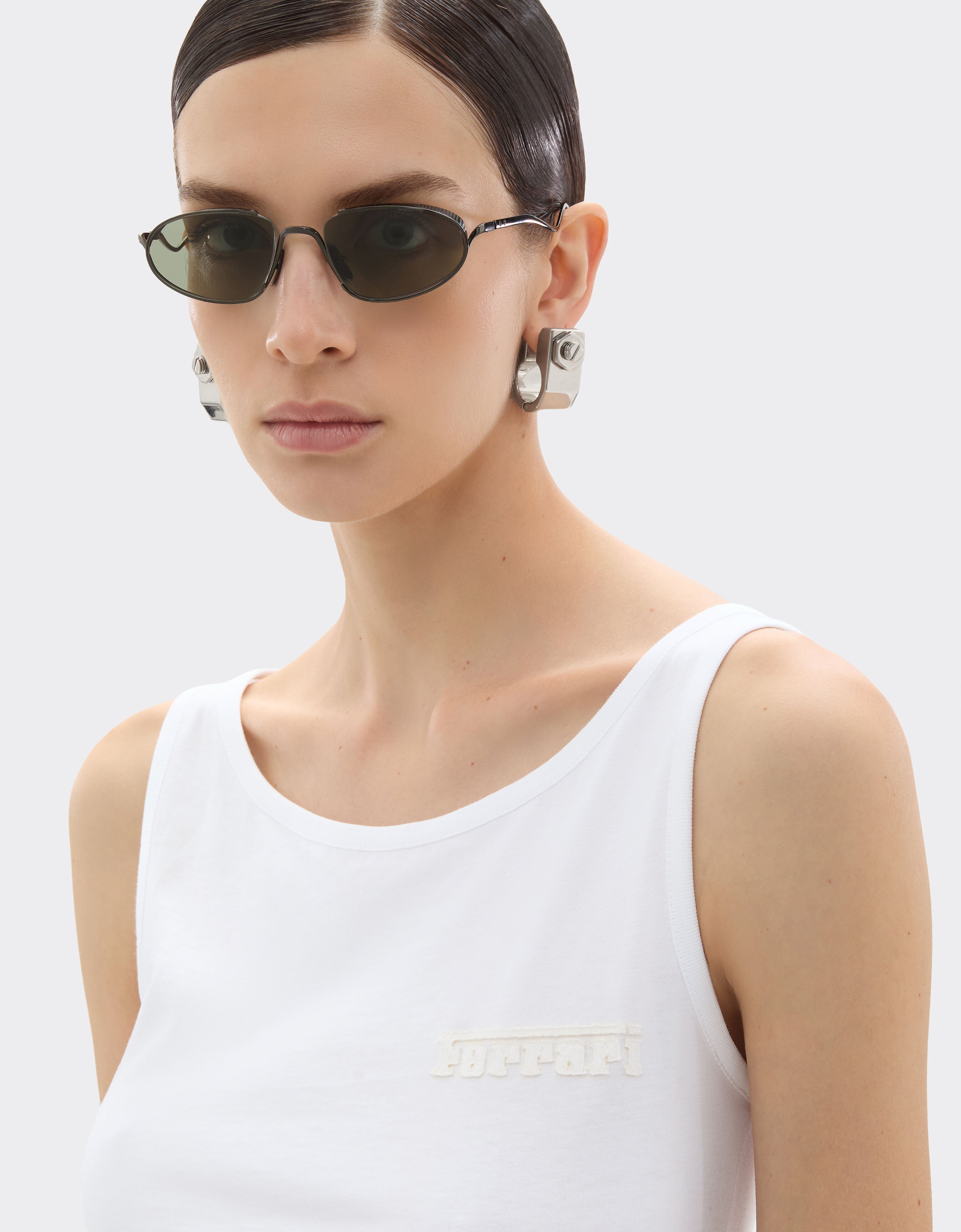 Ferrari 法拉利徽标棉质背心 Optical White 50848f