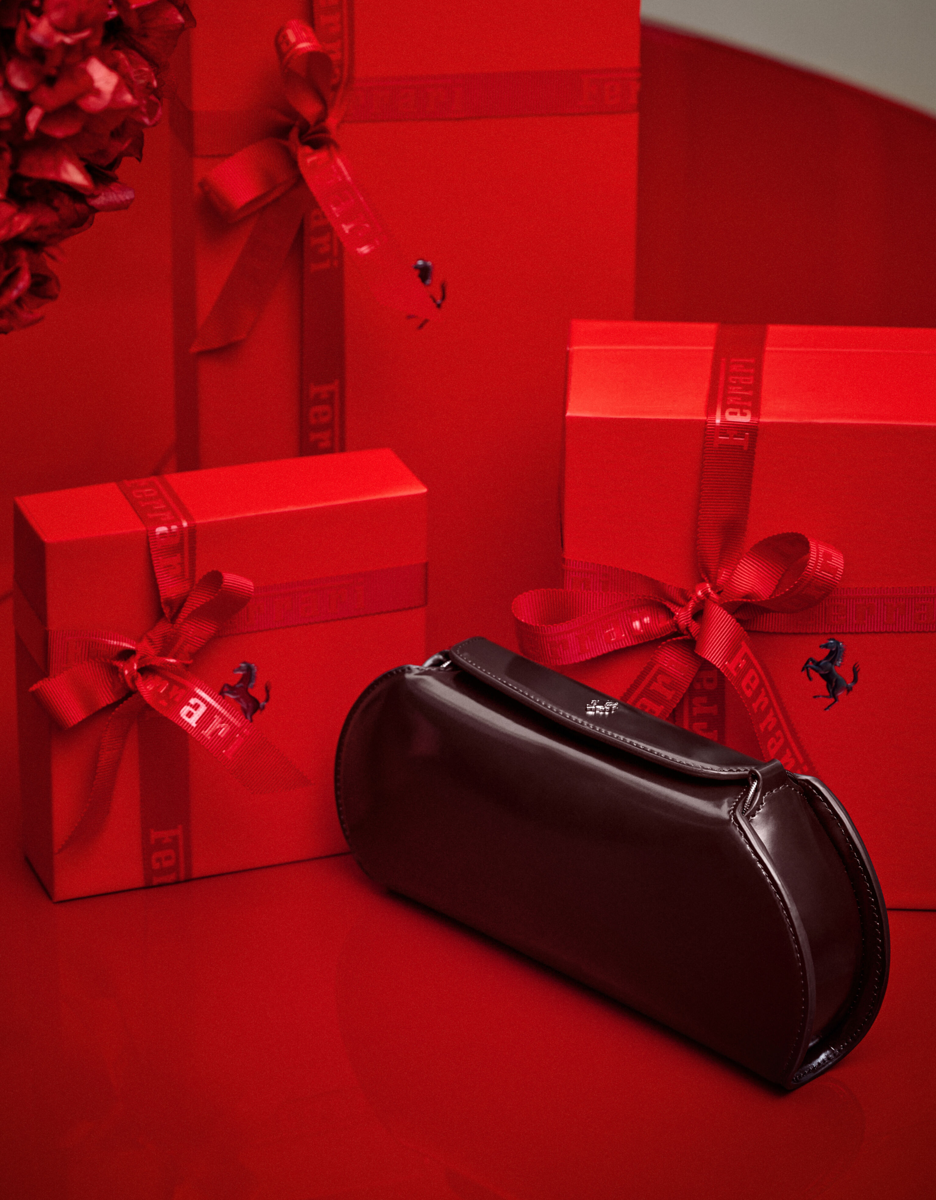 Ferrari Dino leather wallet with shoulder strap Ferrari Ferrari Dino leather wallet with shoulder strap Espresso 49275f