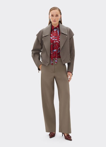 Ferrari 法拉利 Closet 印花真丝衬衫 Maison Red 50805f