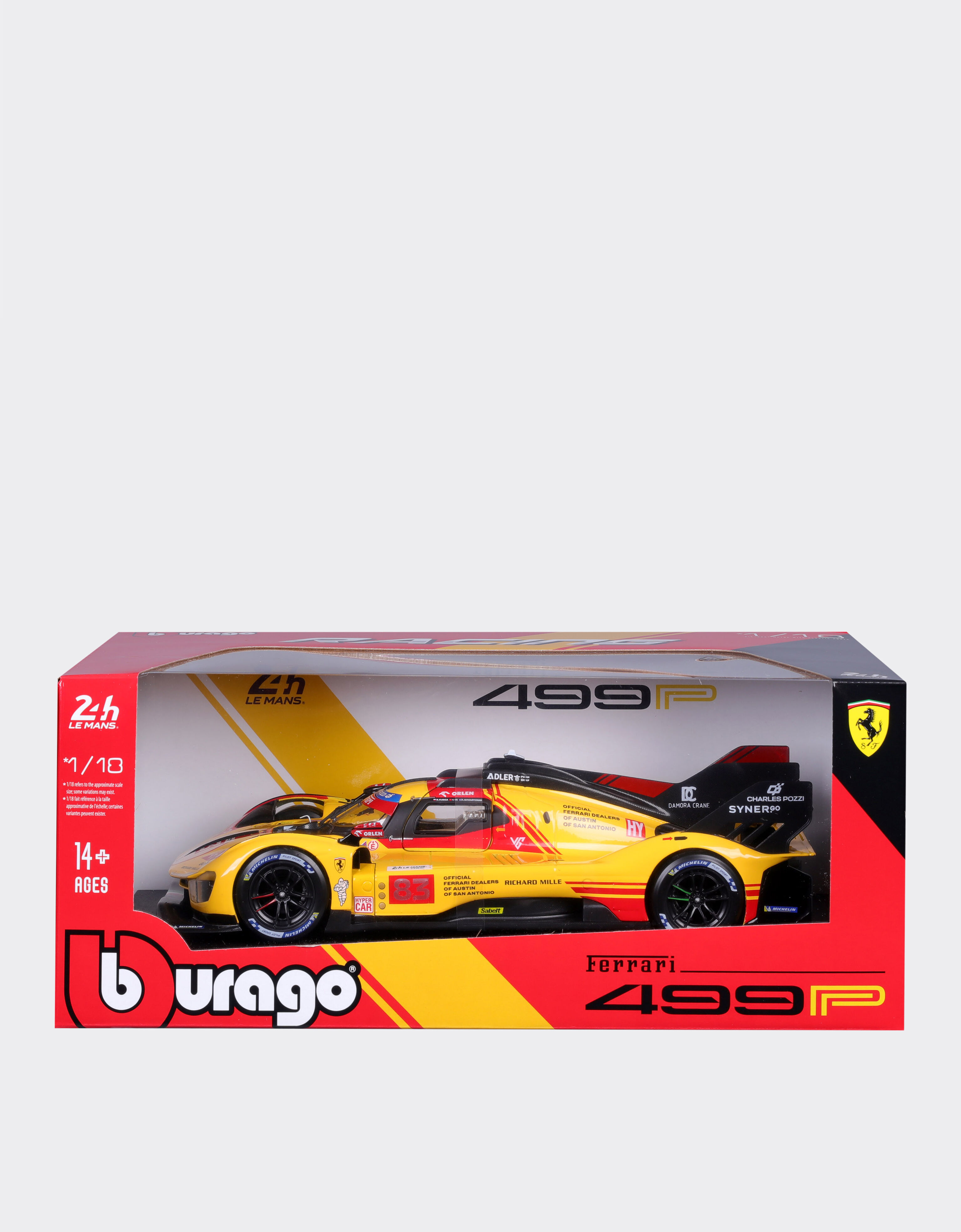 1:18 scale Ferrari 499P LMH #83 model Ferrari 1:18 scale Ferrari 499P LMH #83 model Giallo LO0R1339EXT0001f