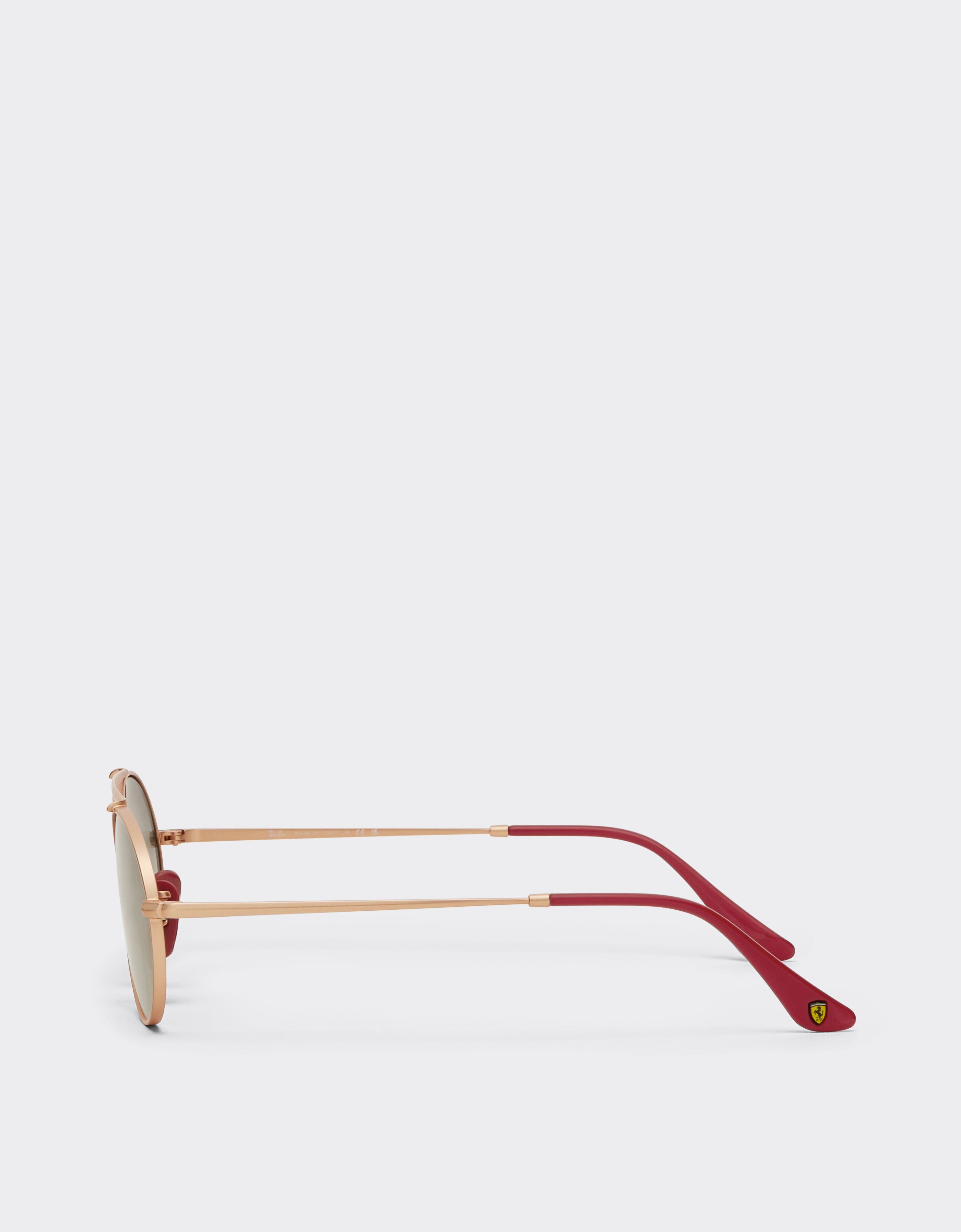 雷朋与法拉利车队联名款 RB3775M 浅灰色渐变镜片玫瑰金色金属太阳镜 Ferrari 雷朋与法拉利车队联名款 RB3775M 浅灰色渐变镜片玫瑰金色金属太阳镜 银色 LA0EFf