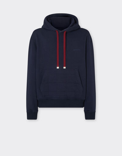 Ferrari Cotton and cashmere hoodie Ultramarine 49940f