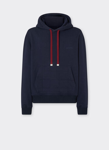 Ferrari Cotton and cashmere hoodie Ultramarine 49940f