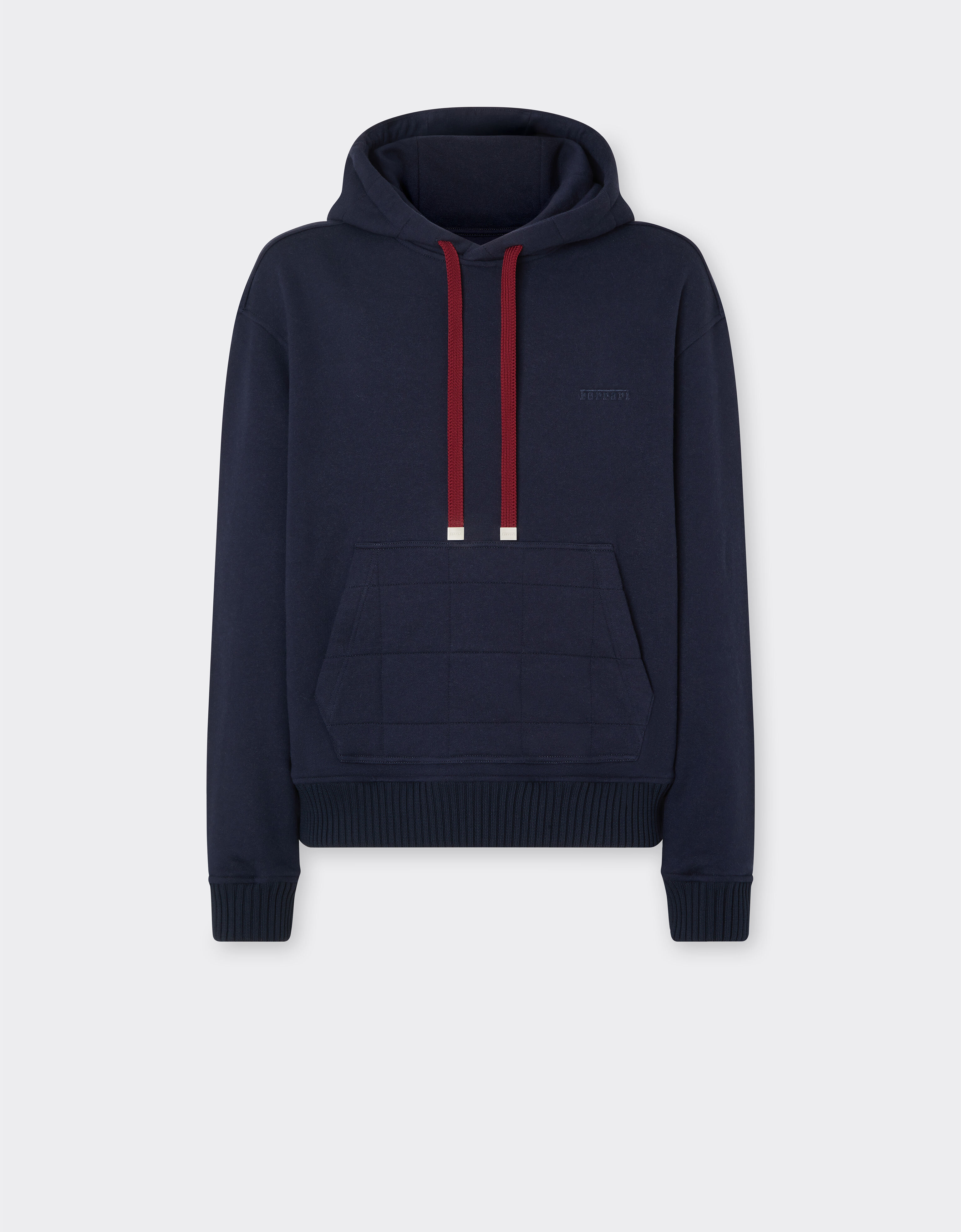 Ferrari Cotton and cashmere hoodie Ultramarine 49940f