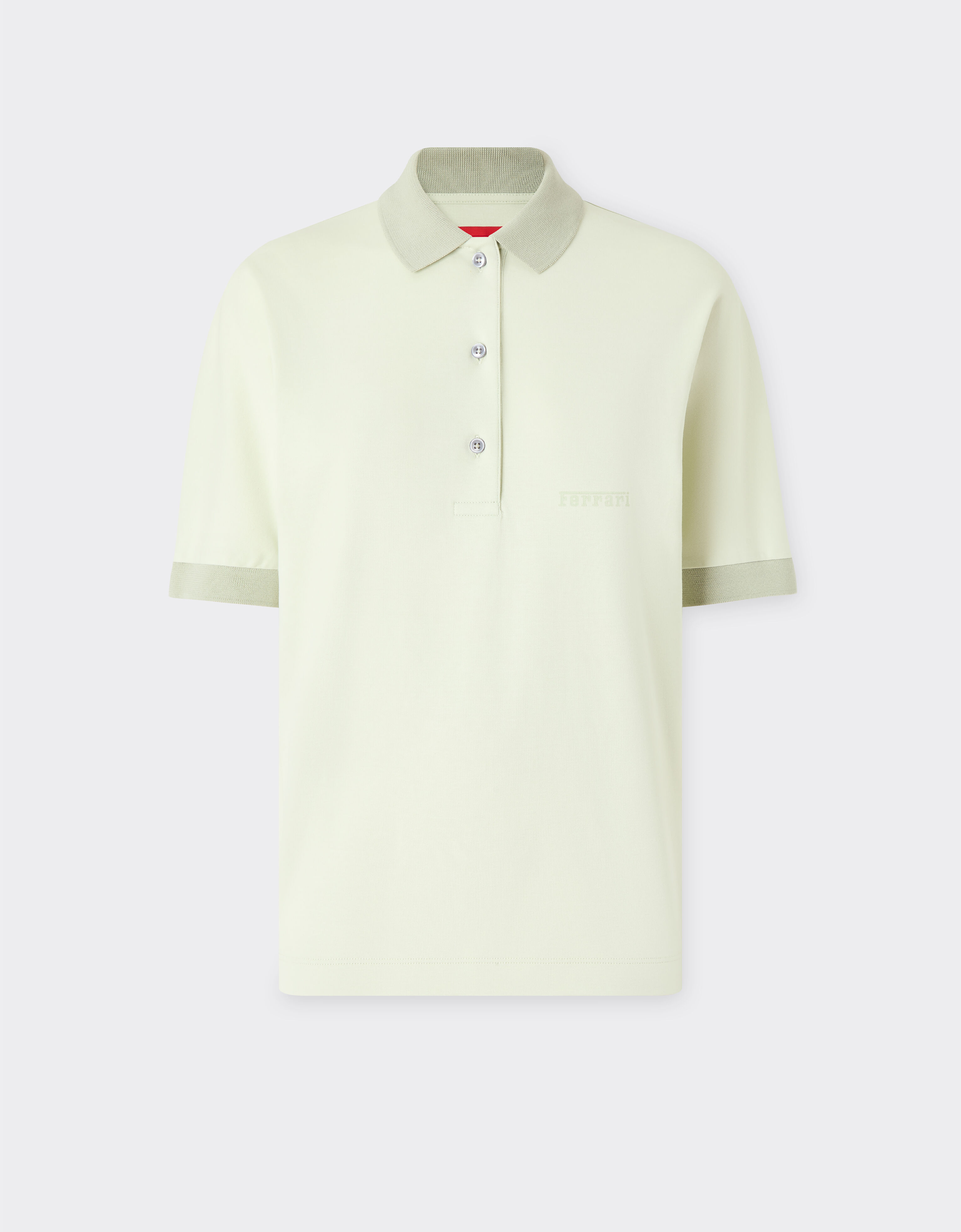 棉质双面布 Polo 衫 Ferrari 棉质双面布 Polo 衫 Granite Green 50140f