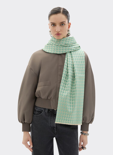 羊毛和真丝围巾 Ferrari 羊毛和真丝围巾 Granite Green 50611f