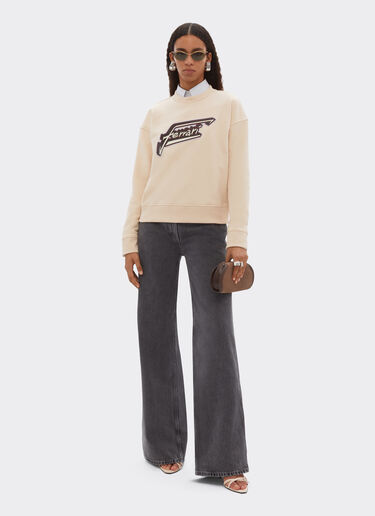 Ferrari 法拉利拼饰棉质卫衣 Powder Pink 50826f