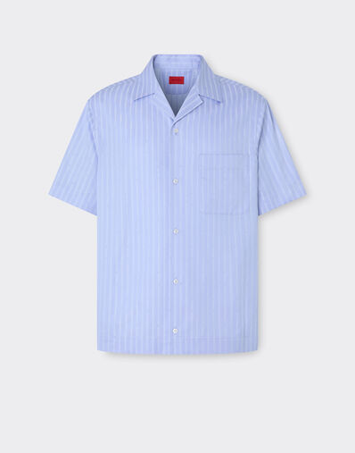 Ferrari Cotton shirt with Ferrari Monogram pattern Oxford 50071f