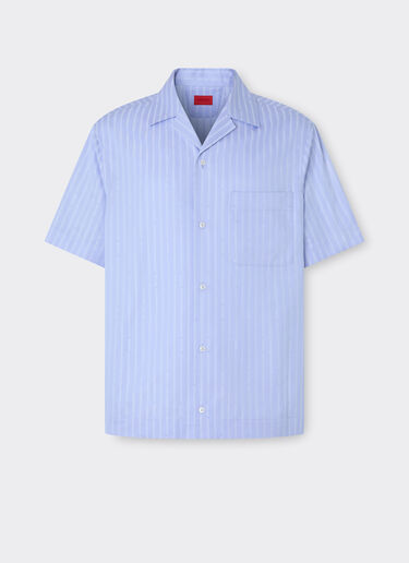 Ferrari Cotton shirt with Ferrari Monogram pattern Oxford 50071f