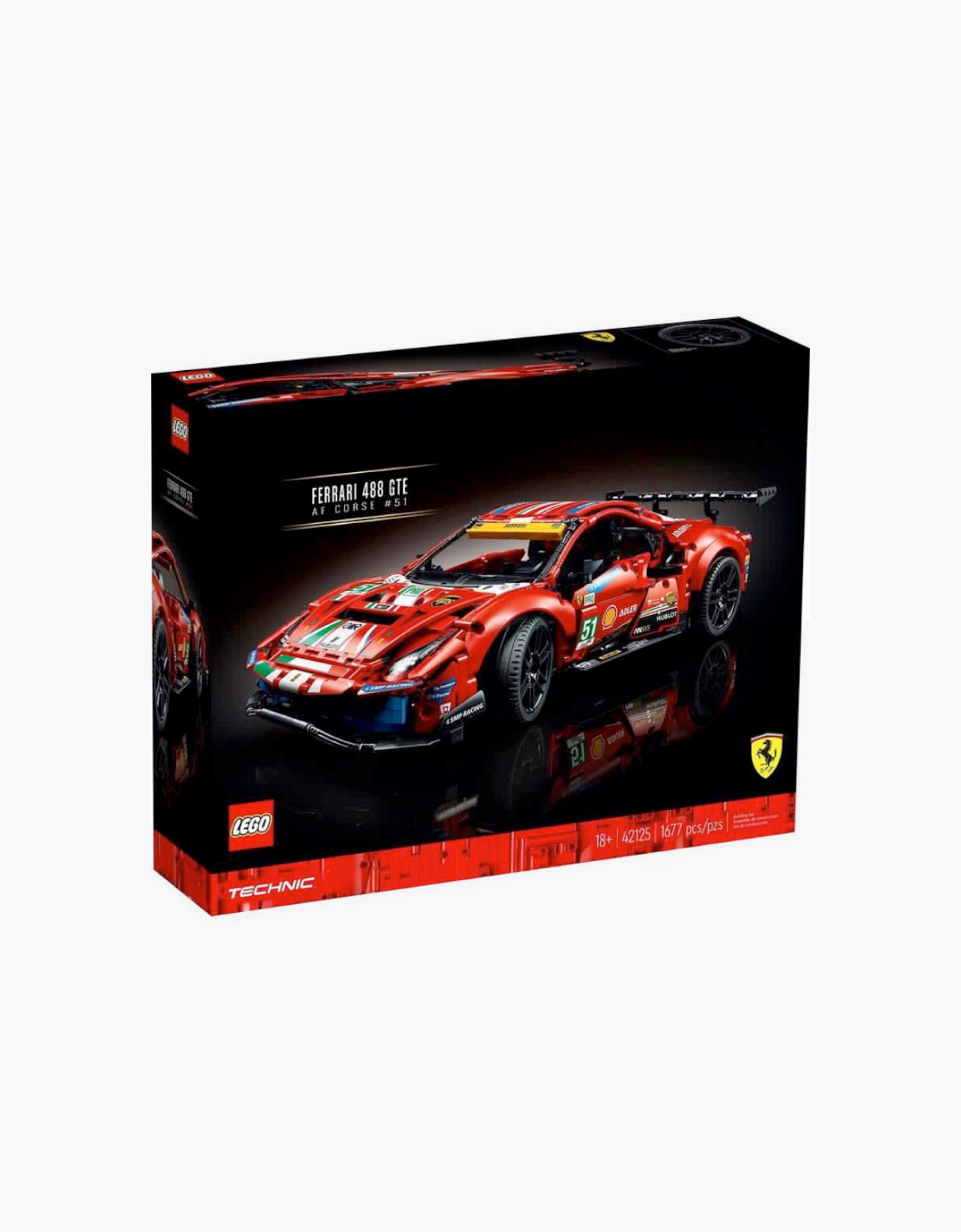 Ferrari LEGO® Technic Ferrari 488 GTE “AF Corse # 51” model 红色 F0204fK