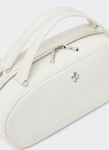 Ferrari La Ferrari Dino 迷你保龄球包，麂皮与皮革材质 Avorio 51175f