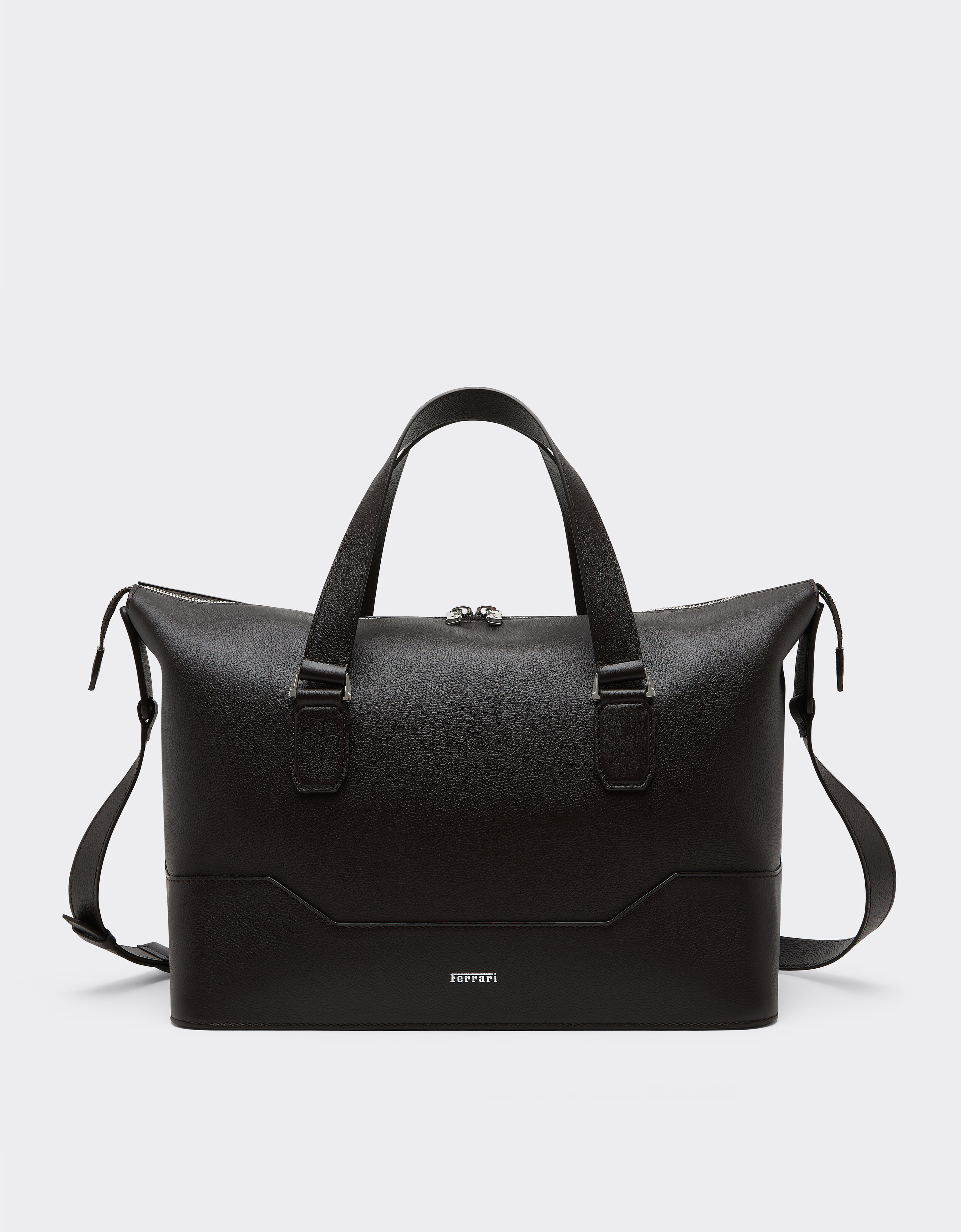 Ferrari Garnet leather duffle bag Marrone Scuro 50581f