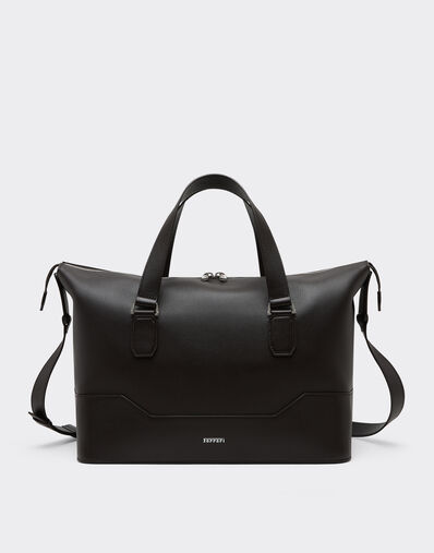 Ferrari Garnet leather duffle bag Marrone Scuro 50581f