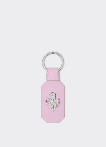 Ferrari Leather keychain with prancing horse Wisteria 49222f