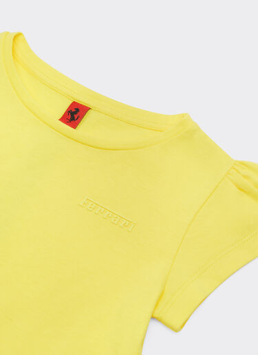 法拉利徽标平纹针织连衣裙 Ferrari 法拉利徽标平纹针织连衣裙 Giallo Modena 黄色 22323fK